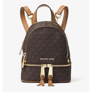 Michael Kors Mini Rhea Logo Backpack